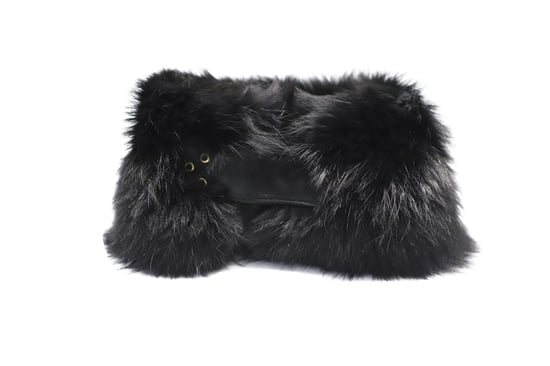 Gucci Sjaal in Zwart Vossenbont - Image 4