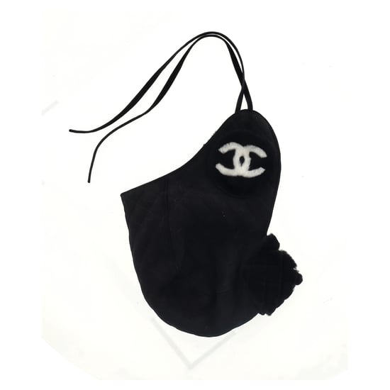 Chanel Gequiltede Hoed in Zwart Lamswollen Schapenvacht - Image 5