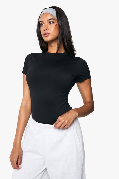 Peached Sculpt Short Sleeve Bodysuit - Image 1