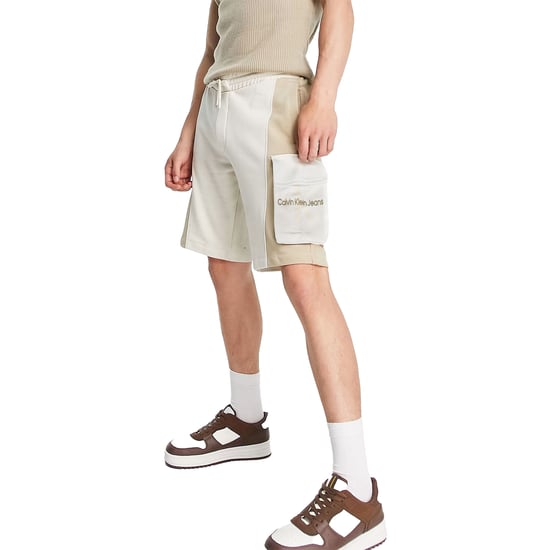 Calvin Klein Jeans Mens Shorts Monogram Jersey Elasticated Cotton Summer Shorts - Image 3