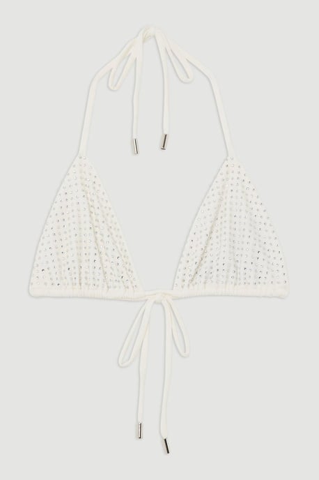 Embellished Triangle Bikini Top - Image 4