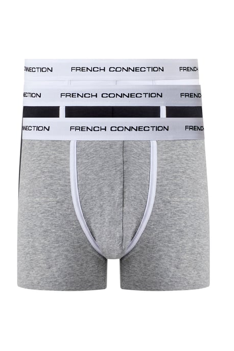 Grey Cotton 3-Pack Boxers - Image 1