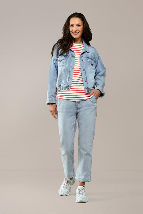 Caroline Tensen Oversized Helsinki Denim Jacket Licht Blauw - Image 1