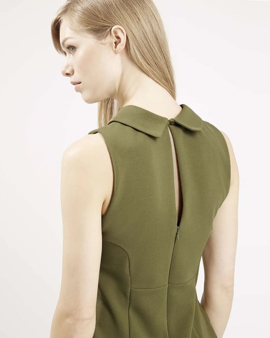 Sleeveless Skater Dress With Collar - Image 5