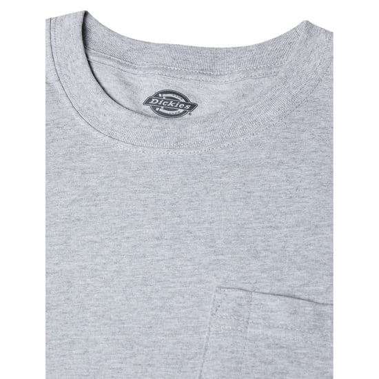 Dickies Pocket Tee Lange Mouw Katoenen Heren Grijs T-Shirt - Image 4