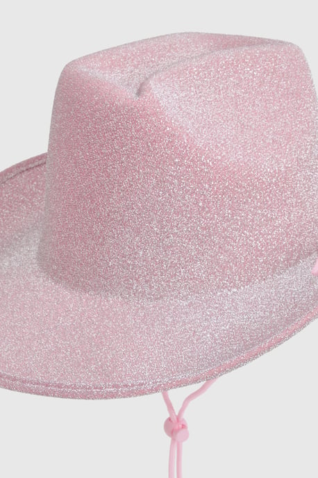 Pink Glitter Cowboy Hat - Image 3