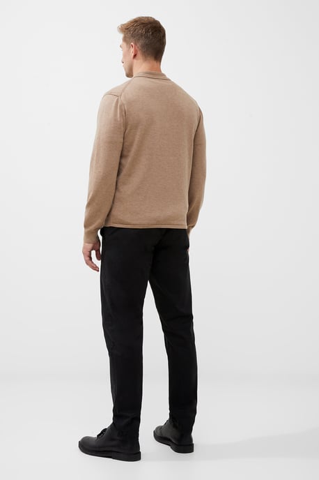 Natural Zip-Through Knit Jumper - Image 2