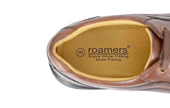 Roamers Leather Extra Wide Fit Mens Shoes - Image 2