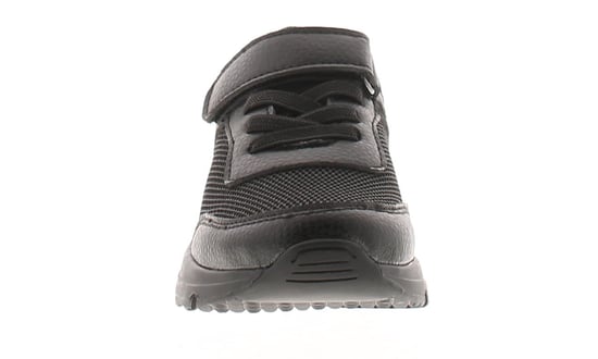 Focus Younger Boys Trainers Lucien Touch Fastening Elastic Lace black - Image 3