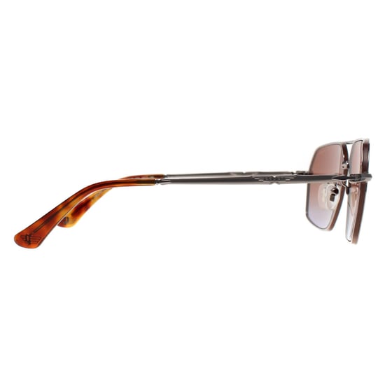Police Aviator Mens Shiny Ruthenium Brown Gradient Blue SPLL86M Origins Classic 2 - Image 4