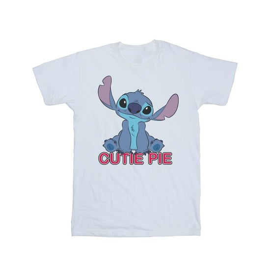 Disney Meisjes Lilo en Stitch Stitch Cutie Pie Katoenen T-shirt (Wit) - Image 1