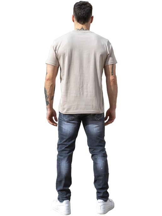 Enzo Milano | Mens Crew Neck Print T-Shirt - Image 5