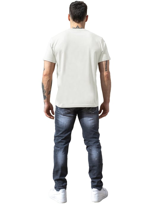 Enzo Milano | Mens Crew Neck Print T-Shirt - Image 5