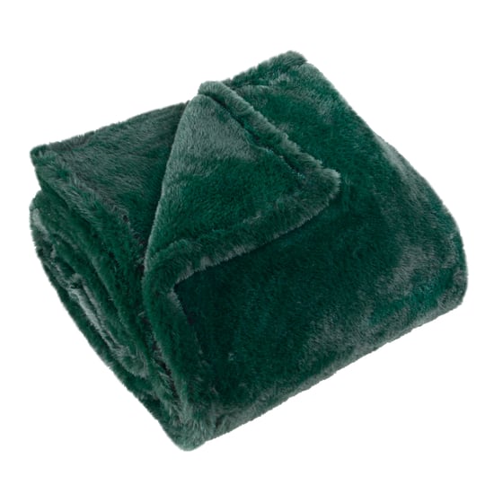 Furn Kallu Double-Sided Faux-Fur, 130 cm x 180 cm, Green - Image 1