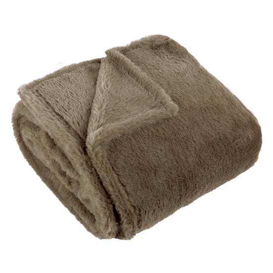 Furn Kallu Double-Sided Faux-Fur, 150 cm x 200 cm, Brown - Image 1