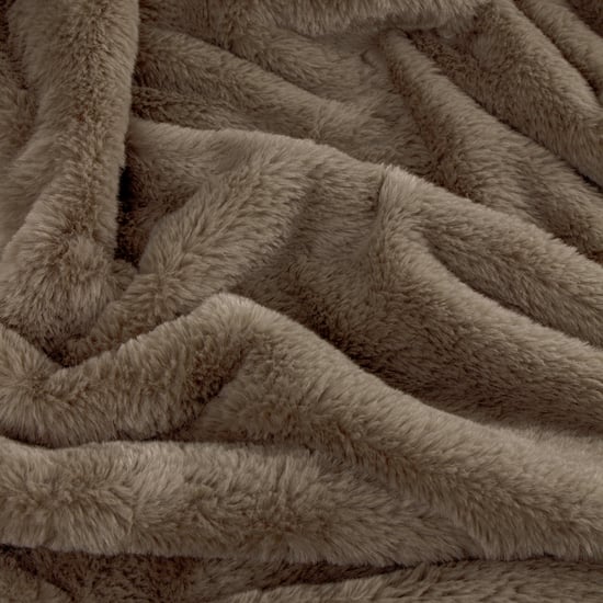 Furn Kallu Double-Sided Faux-Fur, 150 cm x 200 cm, Brown - Image 2