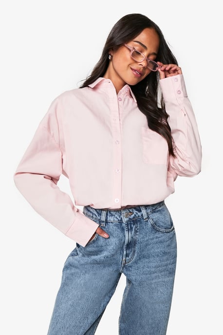 Cotton Poplin Oversized Shirt - Image 3