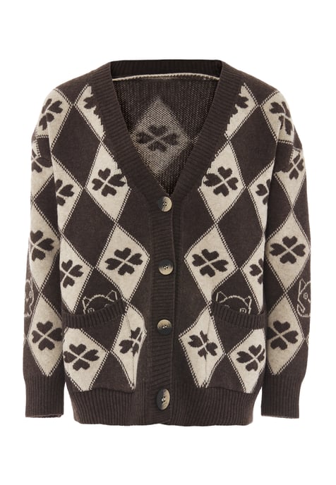 Mymo Vest vrouwen taupe/gebroken wit - Image 1