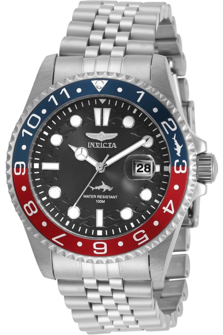 Invicta Pro Diver 30619 Heren Horloge - Quartz Uurwerk - Roestvrij Staal met zwarte Wijzerplaat - 43mm - Image 1