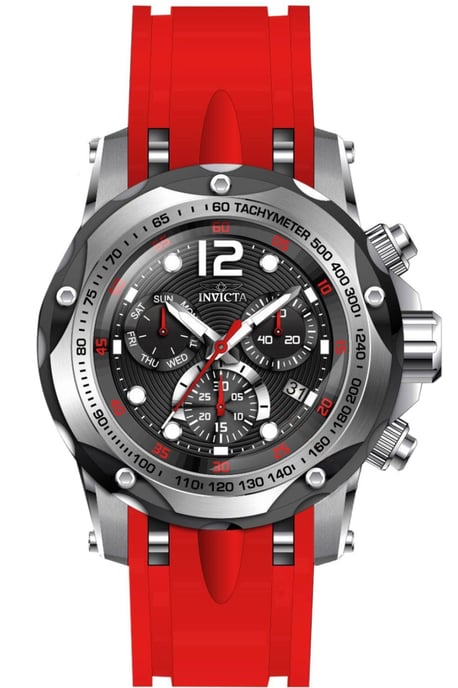 Invicta Speedway 33934 Heren Horloge - Quartz Uurwerk - Roestvrij Staal met zwarte Wijzerplaat - 51mm - Image 1