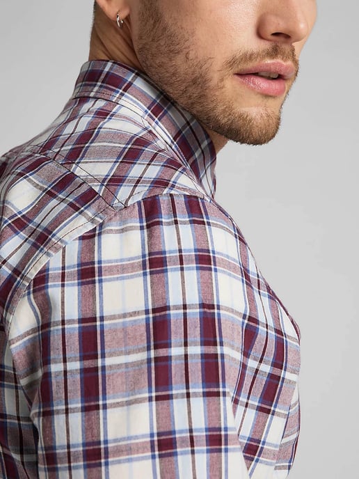 GB - Lee - LEE BUTTON DOWN VELVET BEET - Image 3