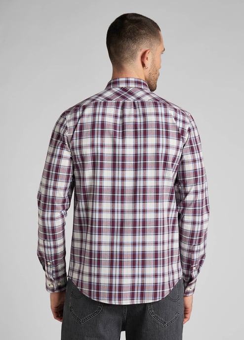 GB - Lee - LEE BUTTON DOWN VELVET BEET - Image 4