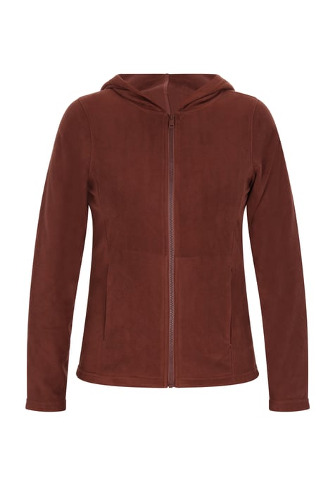 Dreimaster fleecejack vrouwen bruin - Image 1