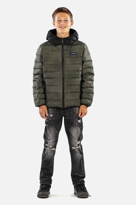 Phoenix Concrete Hypa Down Jacket Khaki - Image 2