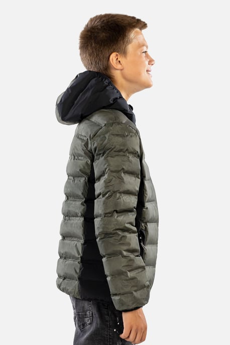 Phoenix Concrete Hypa Down Jacket Khaki - Image 5