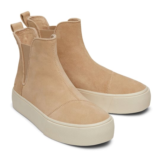 Women's Toms Fenix Platform Chelsea Boots in Natural - Image 2