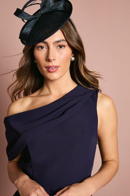 One Shoulder Twist Front Pencil Dress - Image 4