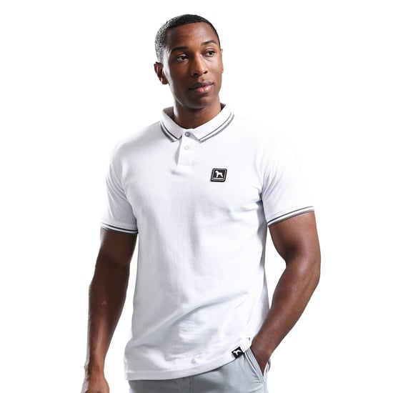 One True Saxon Dexon Mens White Polo Shirt - Image 1