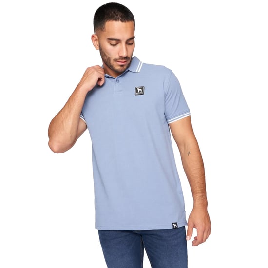 One True Saxon Dexon Mens Blue Polo Shirt - Image 1