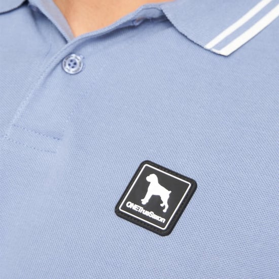 One True Saxon Dexon Mens Blue Polo Shirt - Image 3