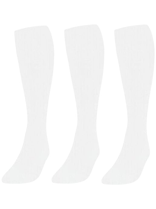 3 Pack White Football Socks Kids - Image 1