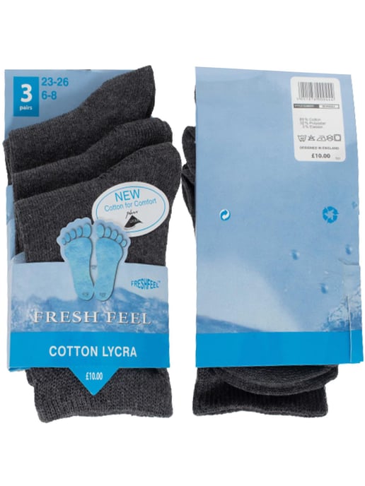 12 Pack Kids Grey School Socks - Image 5