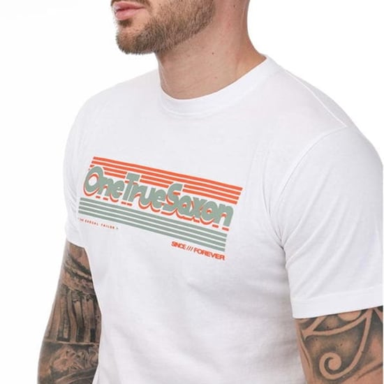 One True Saxon Forever Mens White T-Shirt - Image 3