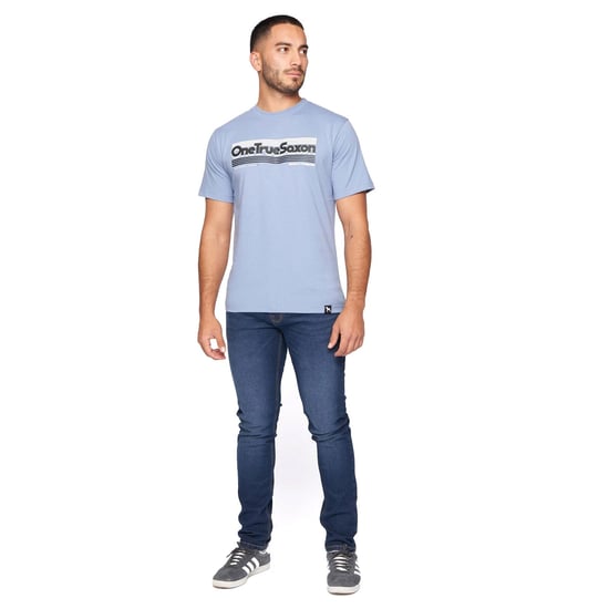 One True Saxon Forever Mens Blue T-Shirt - Image 1