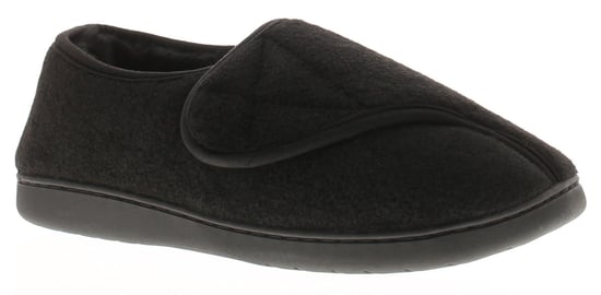 Dr Keller Mens Slippers Wide Opening Vince Touch Fastening black - Image 1