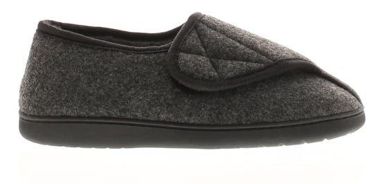 Dr Keller Mens Slippers Wide Opening Vince Touch Fastening grey - Image 2