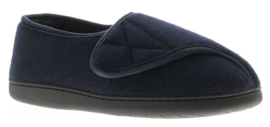 Dr Keller Mens Slippers Wide Opening Vince Touch Fastening navy - Image 1