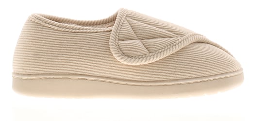 Dr Keller Womens Slipper Boots valerie Touch Fastening beige - Image 2