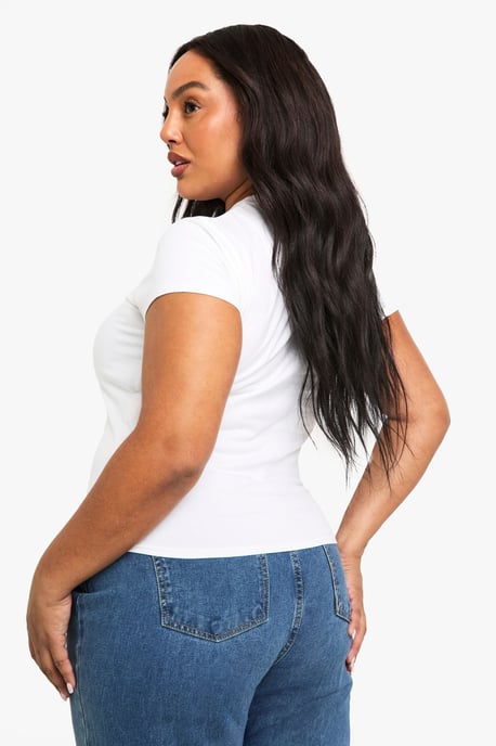 PLUS MORE PIZZA LESS DRAMA BABY TEE - Image 2