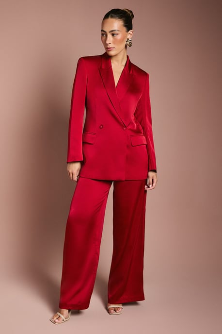 Satin Flare Trouser - Image 1