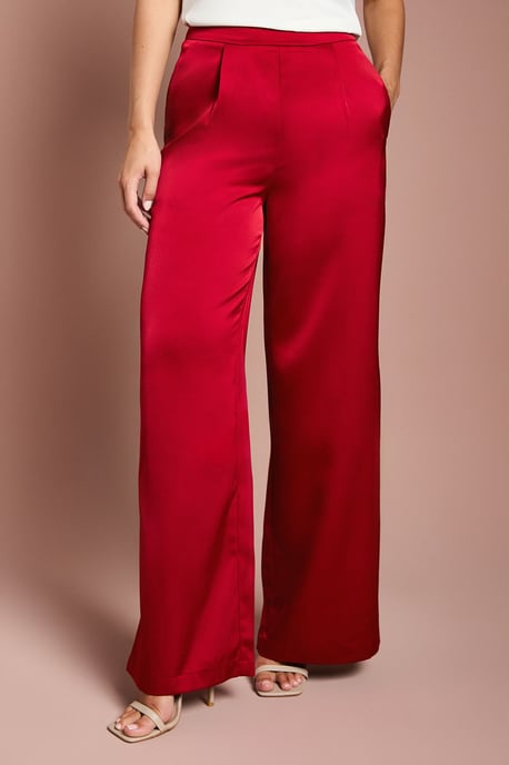 Satin Flare Trouser - Image 2