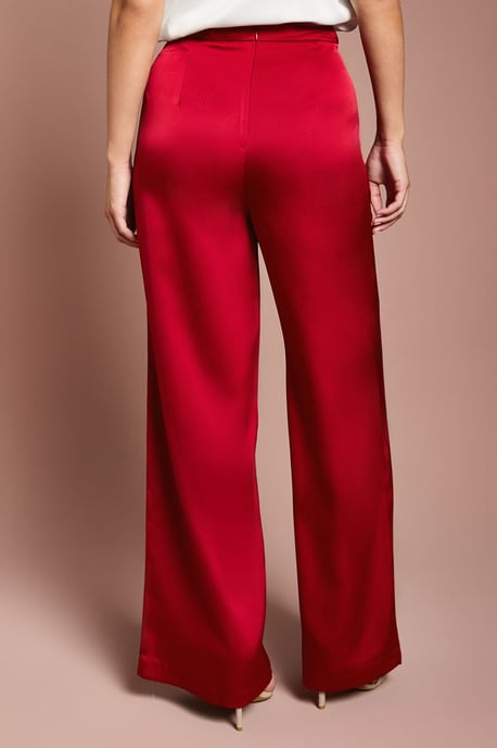 Satin Flare Trouser - Image 3