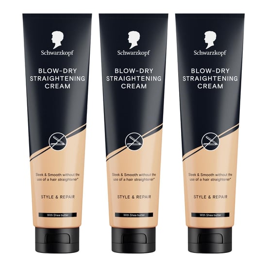 SK Styling Cream 150ml Sleeky Smooth Hair Control Shine Finish, 3 Pack - Image 1
