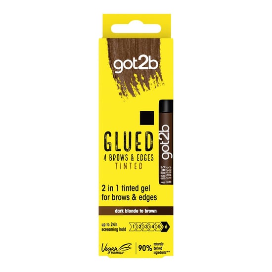 Got2b GEL Glued B&E Tint Dark Brown 16ml, 3 Pack - Strong Hold, Tame Flyaways - Image 2