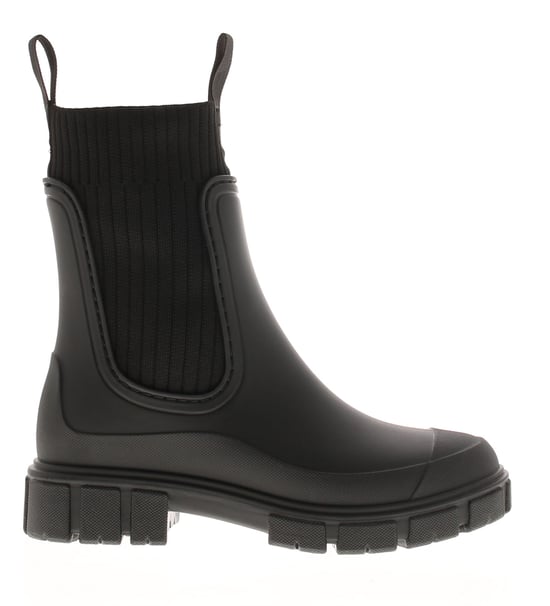 Platino Womens Wellies Paddle Pull On black - Image 2