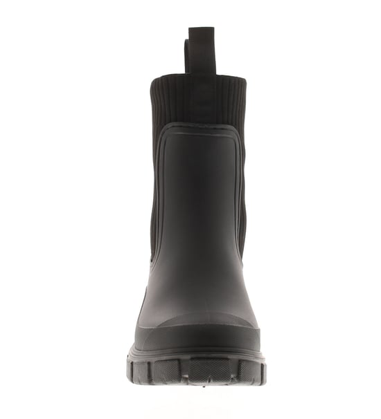 Platino Womens Wellies Paddle Pull On black - Image 3